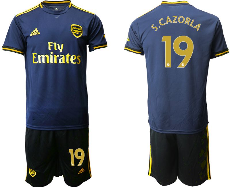 Men 2019-2020 club Arsenal away #19 blue Soccer Jerseys